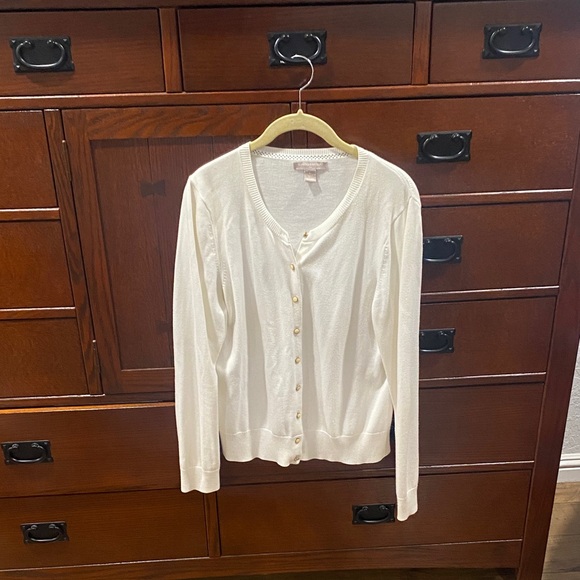 Banana Republic Cream Knit Sweater - Picture 1 of 3